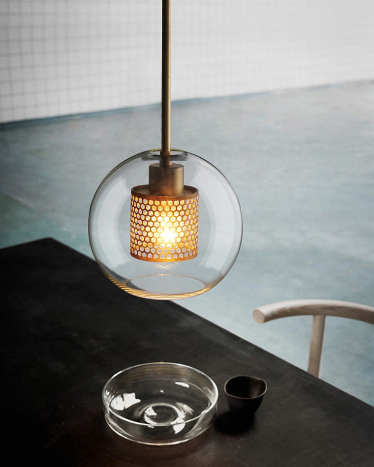 Olverai Elegant Round/Cylinder Glass Pendant Light