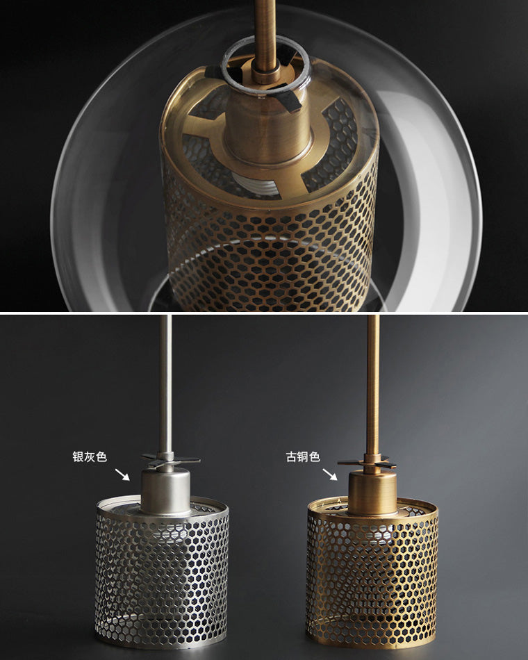 Olverai Elegant Round/Cylinder Glass Pendant Light