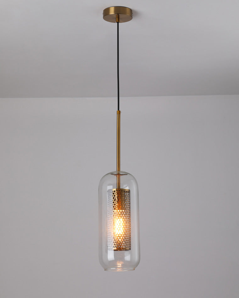 Olverai Elegant Round/Cylinder Glass Pendant Light