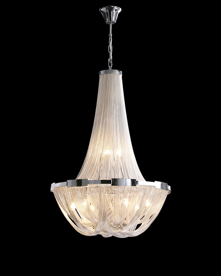 Olverai Tassel Silver Empire Chandelier