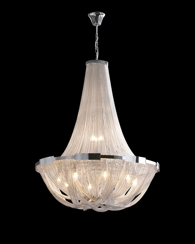 Olverai Tassel Silver Empire Chandelier