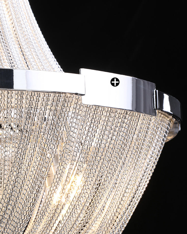 Olverai Tassel Silver Empire Chandelier