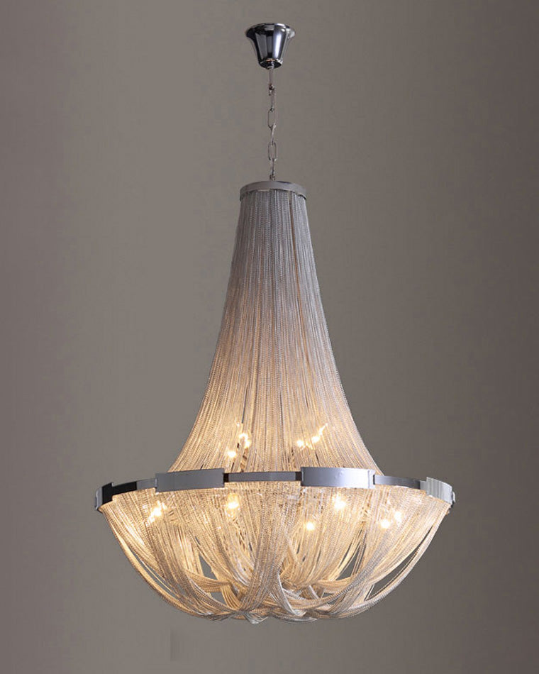Olverai Tassel Silver Empire Chandelier