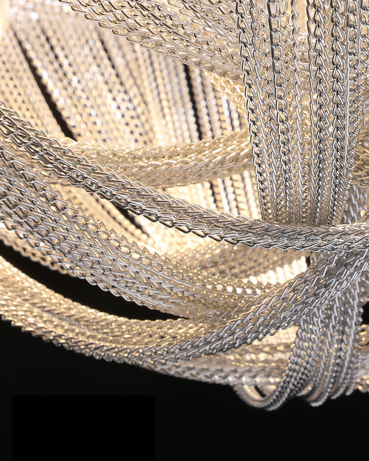 Olverai Tassel Silver Empire Chandelier