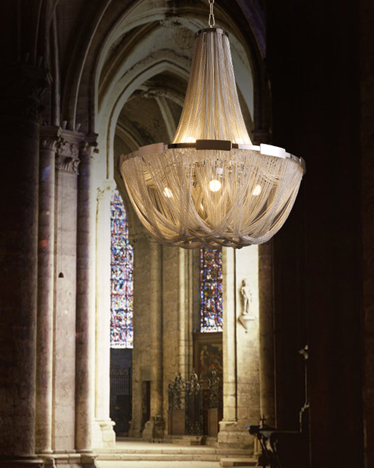 Olverai Tassel Silver Empire Chandelier