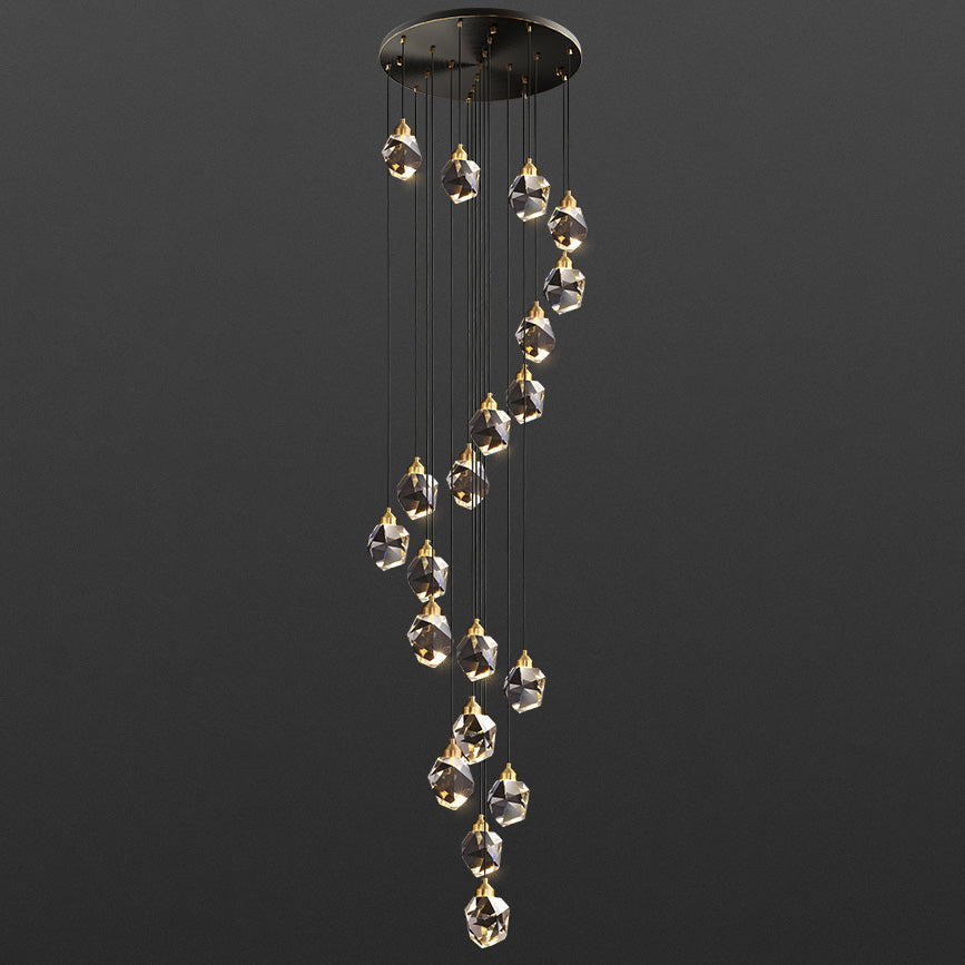 Olverai Rock Crystal Rain Chandelier