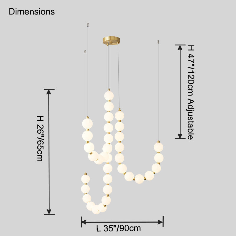 Olverai String Pearl Chandelier