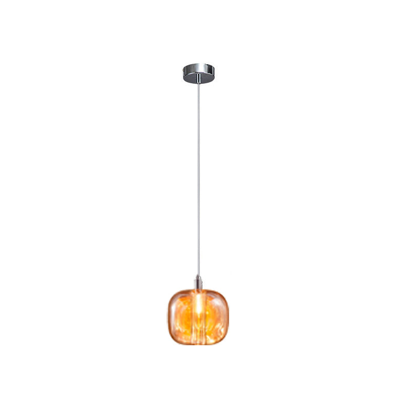 Olverai Colored Glass Multi Pendant Chandelier