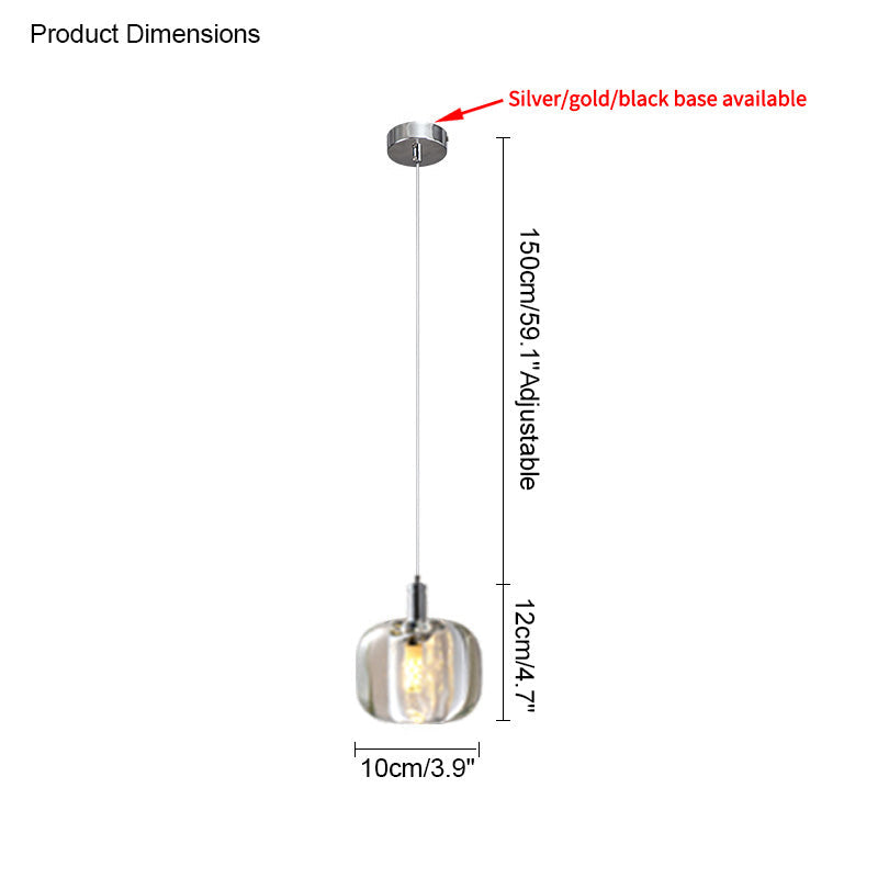 Olverai Colored Glass Multi Pendant Chandelier