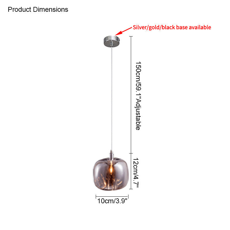 Olverai Colored Glass Multi Pendant Chandelier