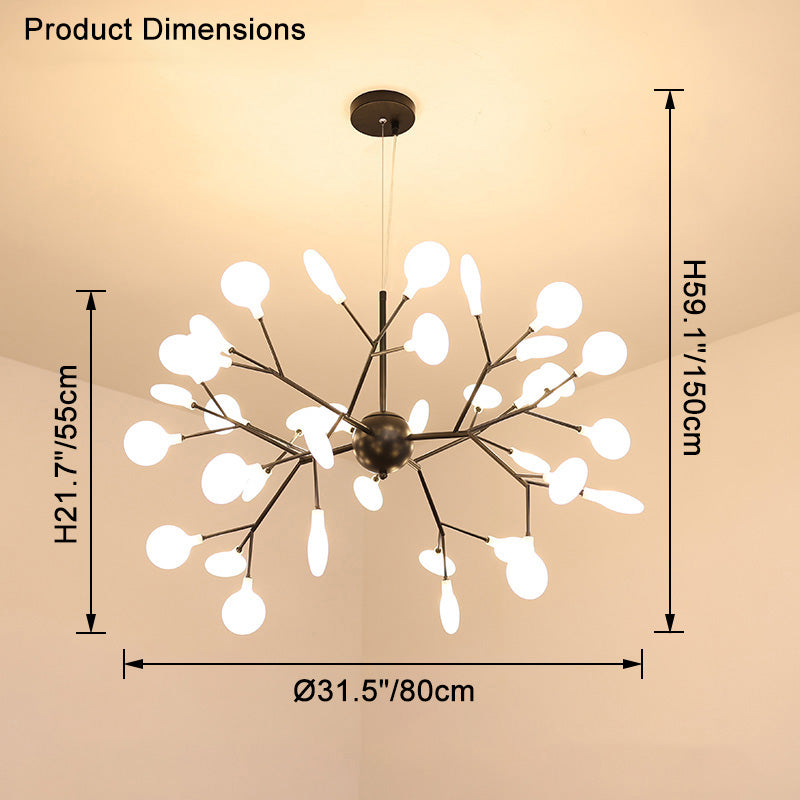 Olverai Heracleum/Firefly Chandelier