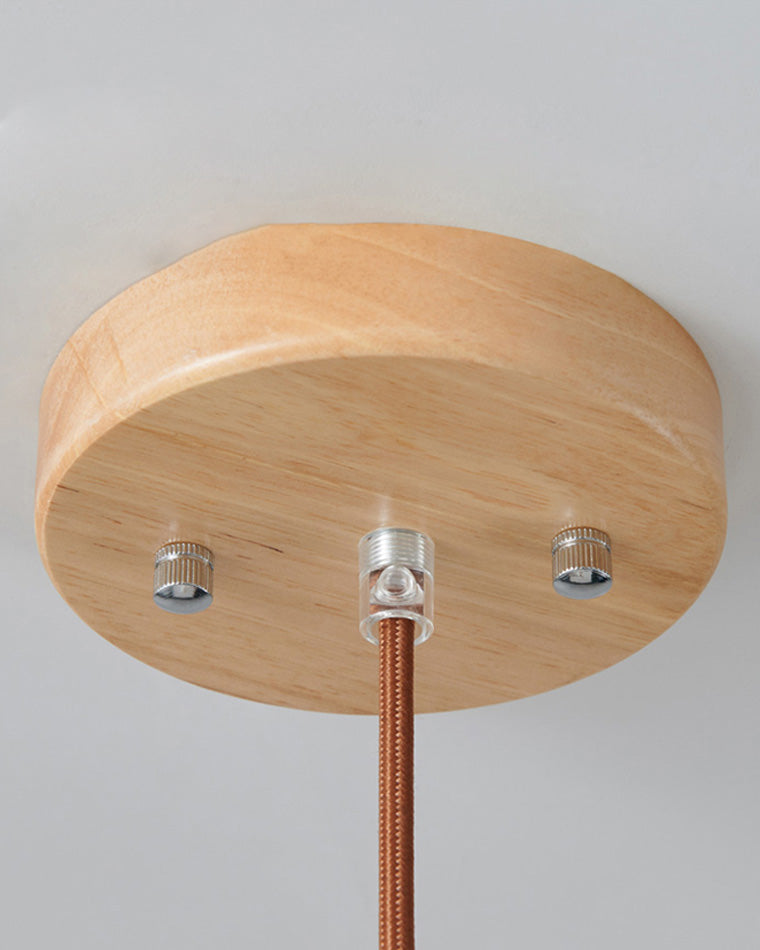 Olverai Ribbed Milk Glass Lantern Pendant Light