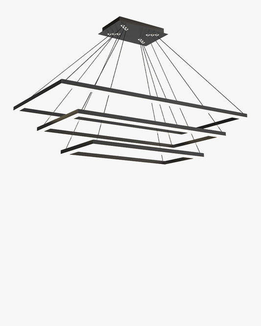 WOMO Tiered Rectangular LED Chandelier-WM2120