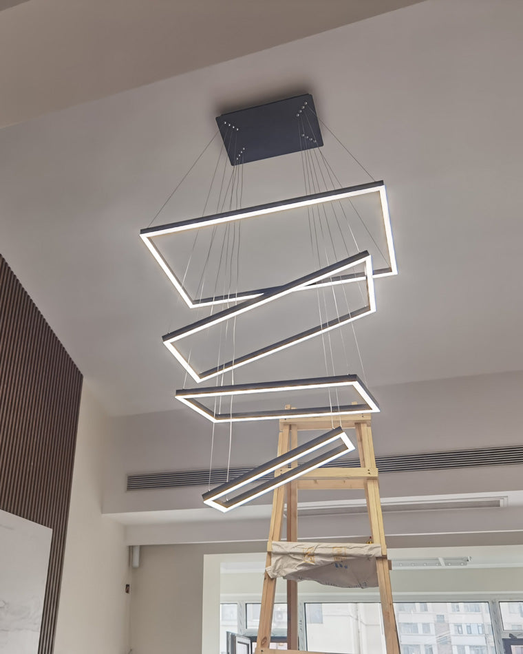 OlveraiTiered Rectangular LED Chandelier