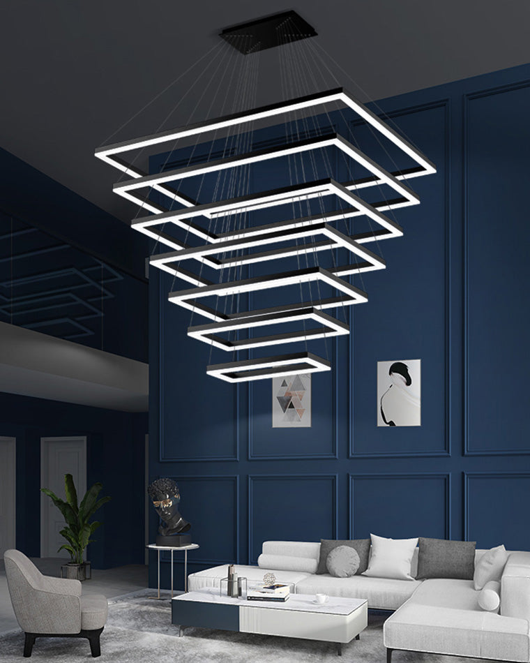 OlveraiTiered Rectangular LED Chandelier