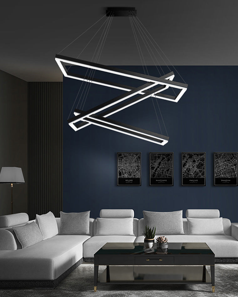OlveraiTiered Rectangular LED Chandelier
