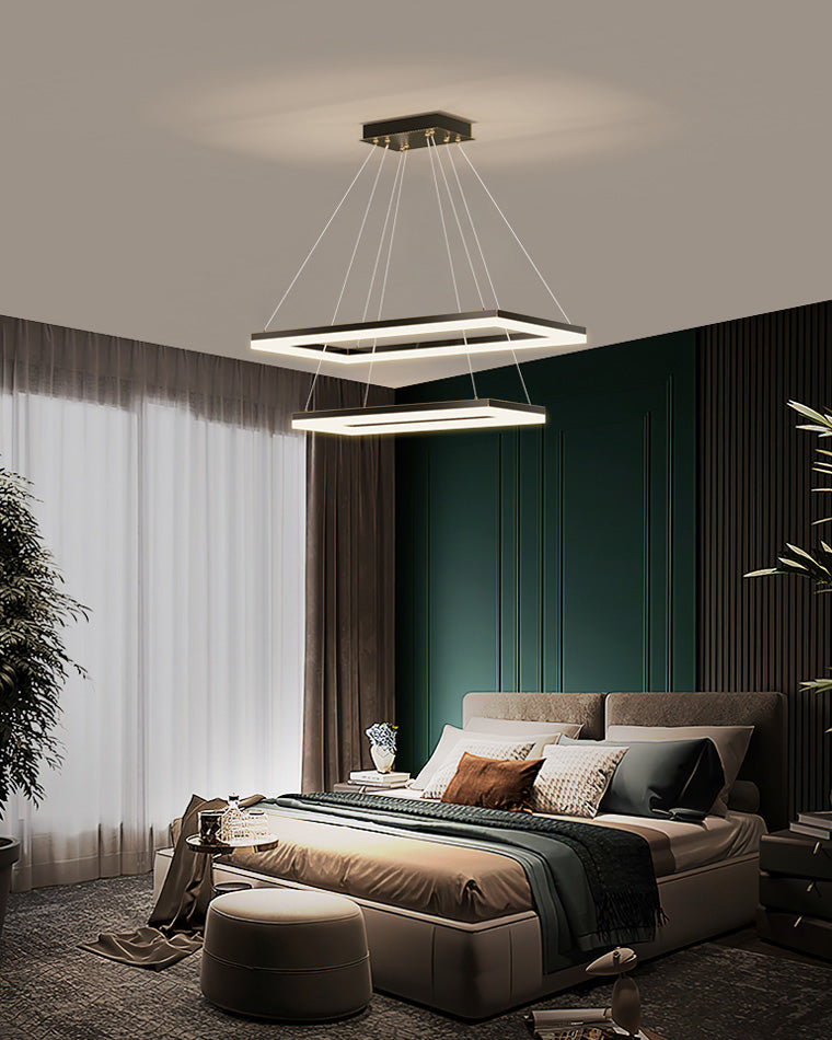 OlveraiTiered Rectangular LED Chandelier