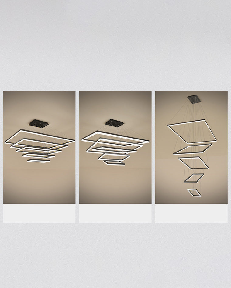 OlveraiTiered Rectangular LED Chandelier
