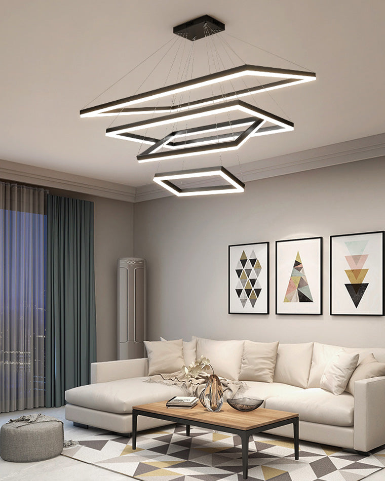 OlveraiTiered Rectangular LED Chandelier