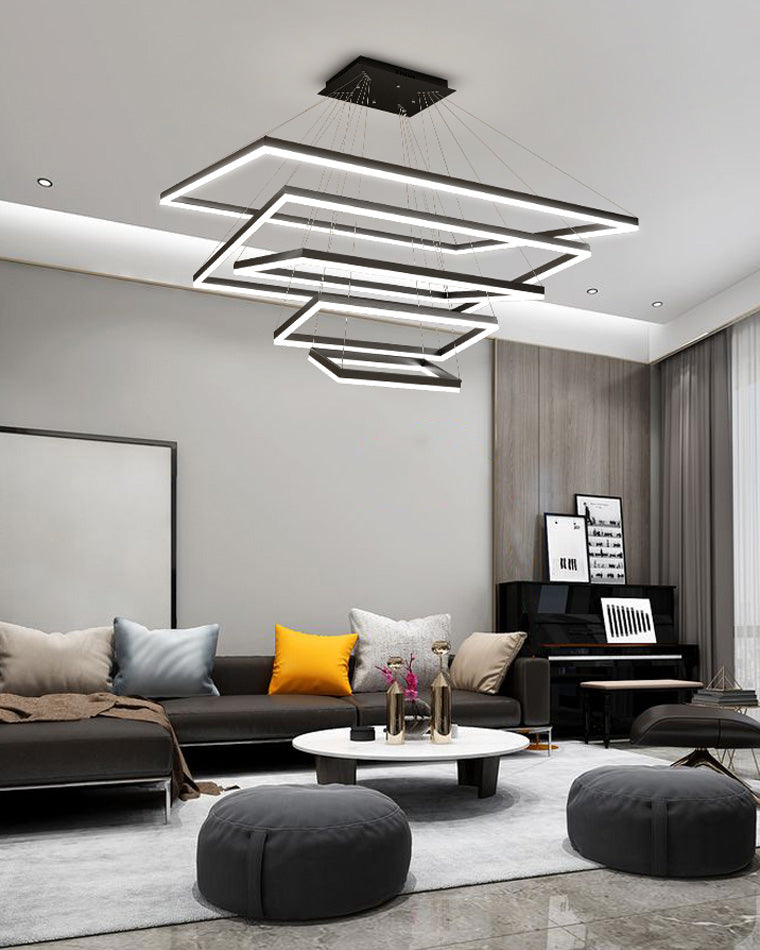 OlveraiTiered Rectangular LED Chandelier
