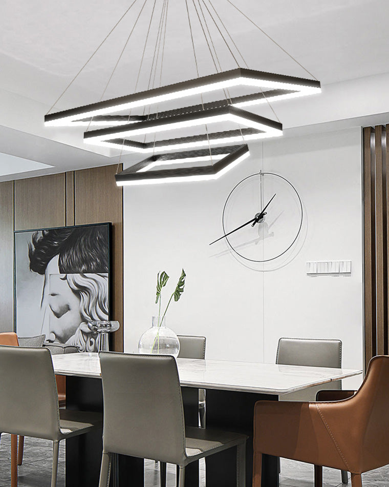 OlveraiTiered Rectangular LED Chandelier