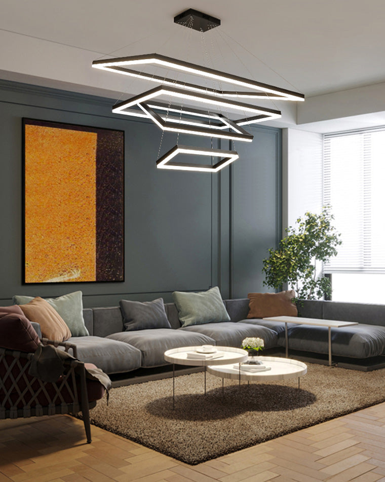 OlveraiTiered Rectangular LED Chandelier