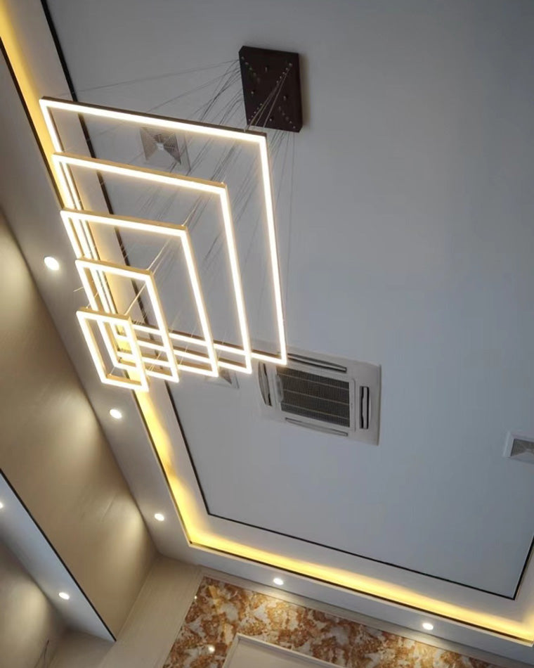OlveraiTiered Rectangular LED Chandelier