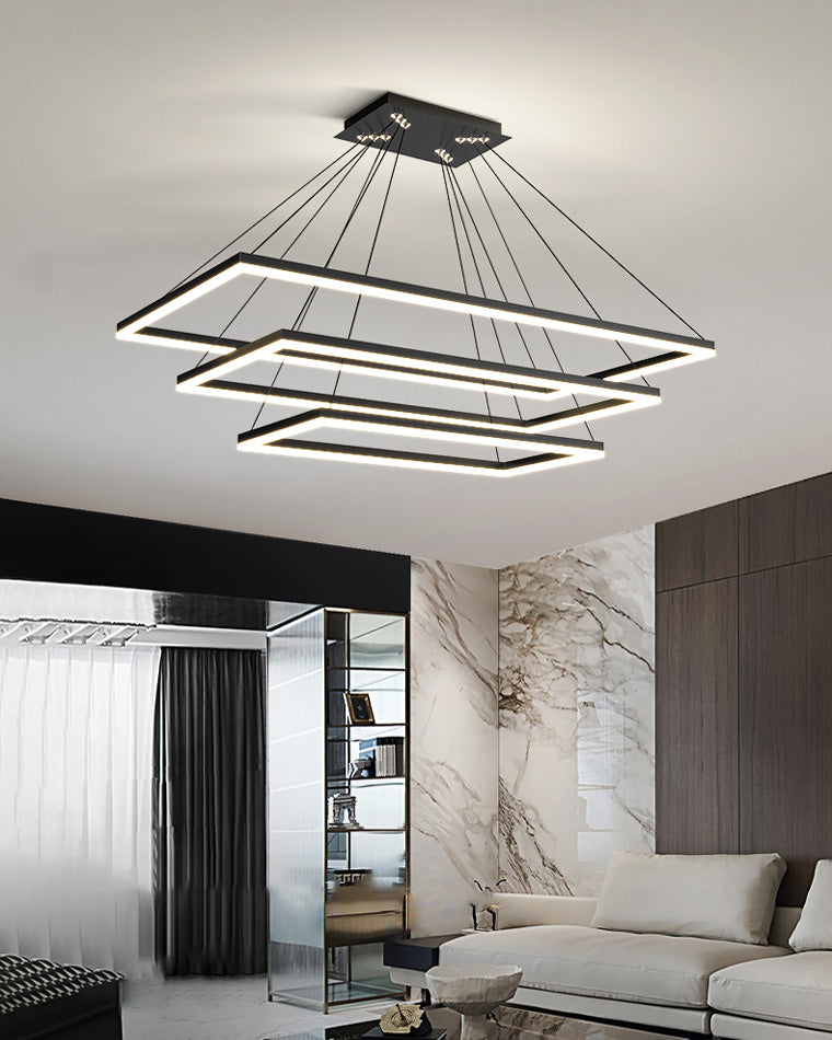 OlveraiTiered Rectangular LED Chandelier