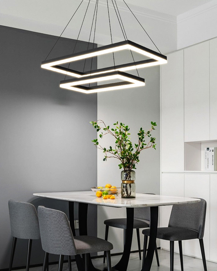 OlveraiTiered Rectangular LED Chandelier