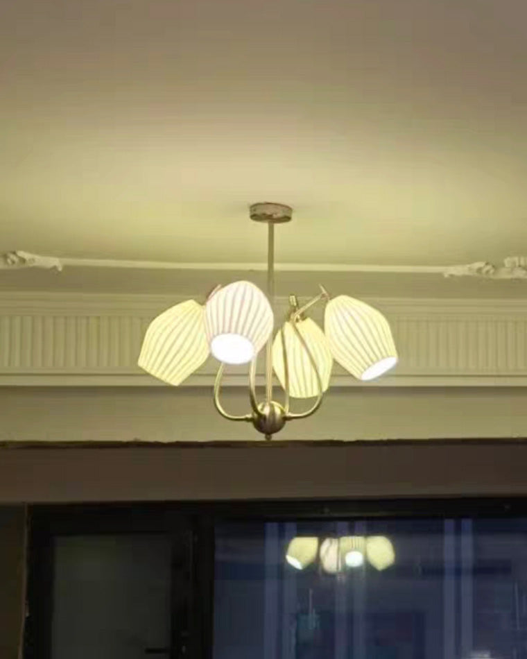 Olverai Mid Century Modern Ceramic Arm Chandelier