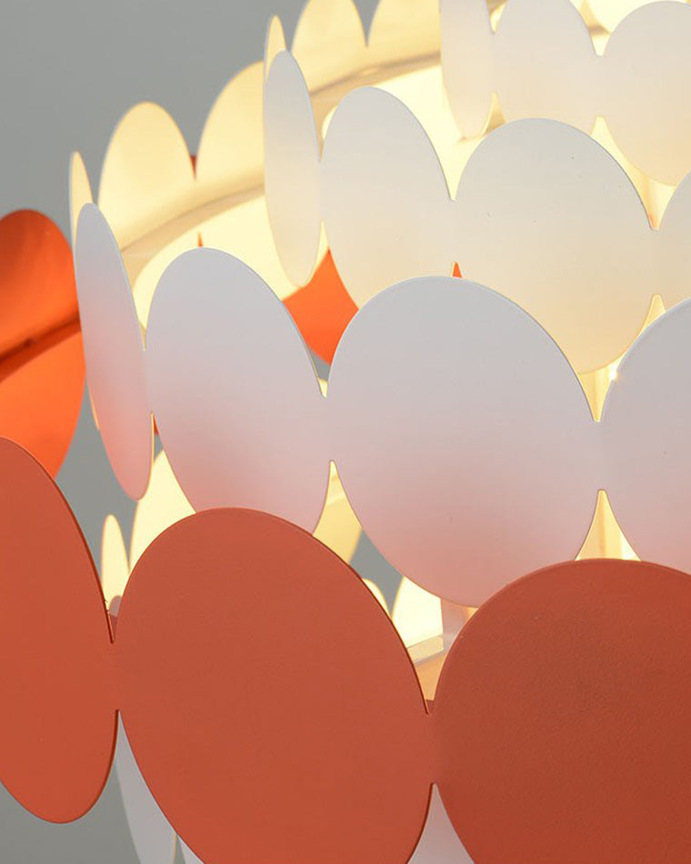 Olverai Scandi Scalloped Round Chandelier