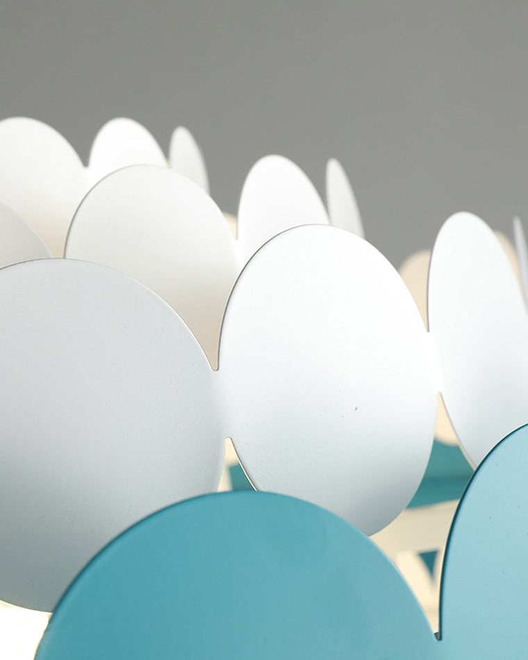Olverai Scandi Scalloped Round Chandelier