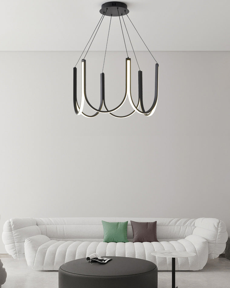 Olverai Minimal U-shaped Round chandelier
