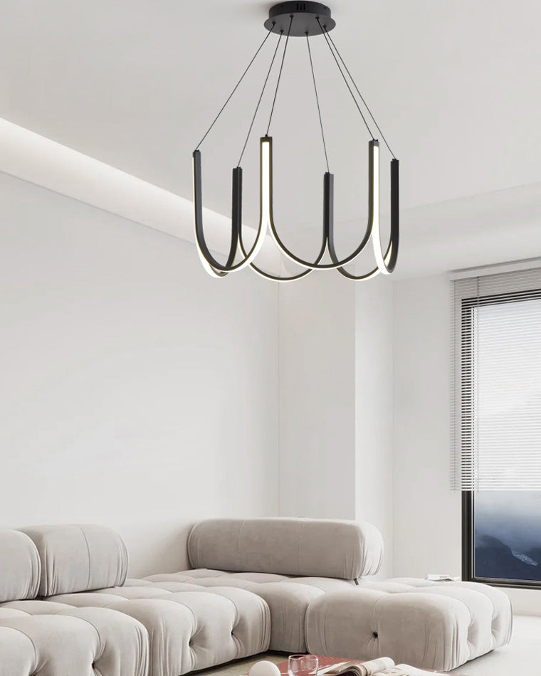 Olverai Minimal U-shaped Round chandelier