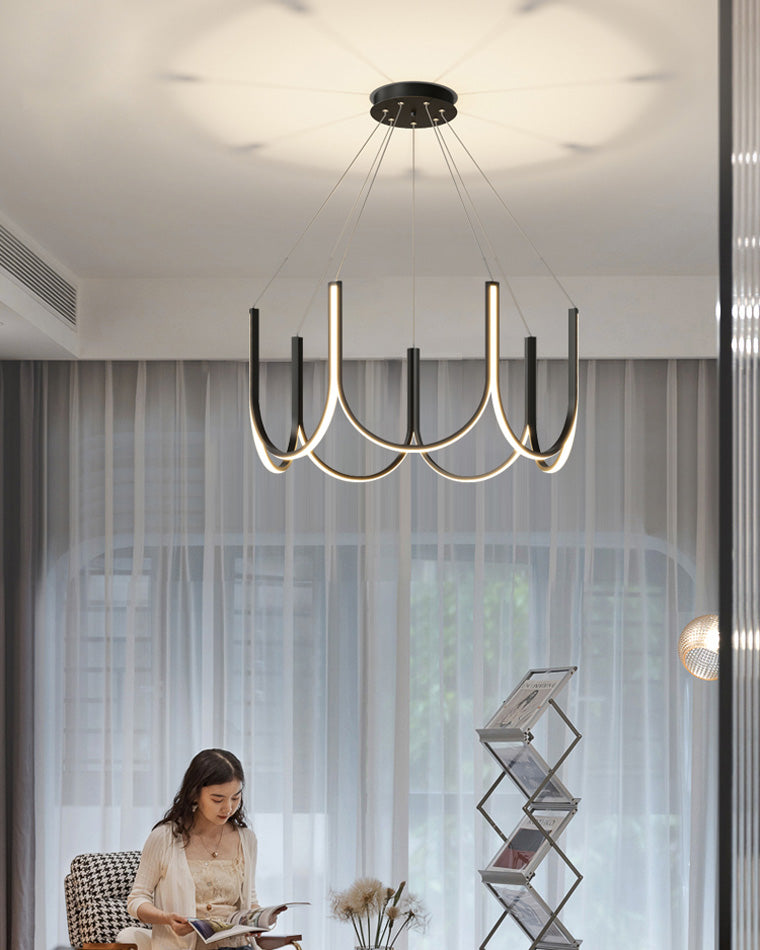 Olverai Minimal U-shaped Round chandelier