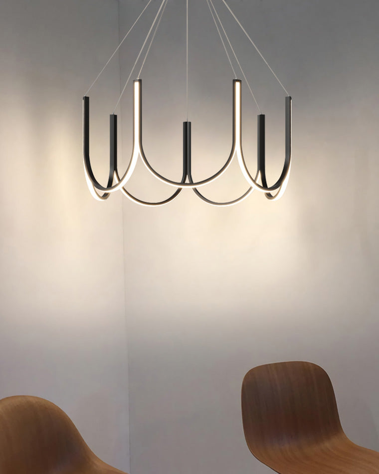 Olverai Minimal U-shaped Round chandelier