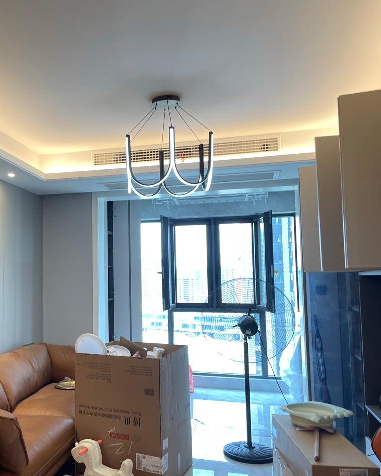 Olverai Minimal U-shaped Round chandelier