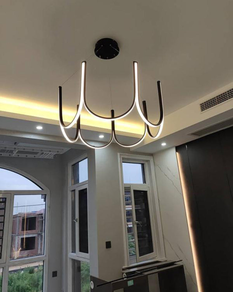 Olverai Minimal U-shaped Round chandelier