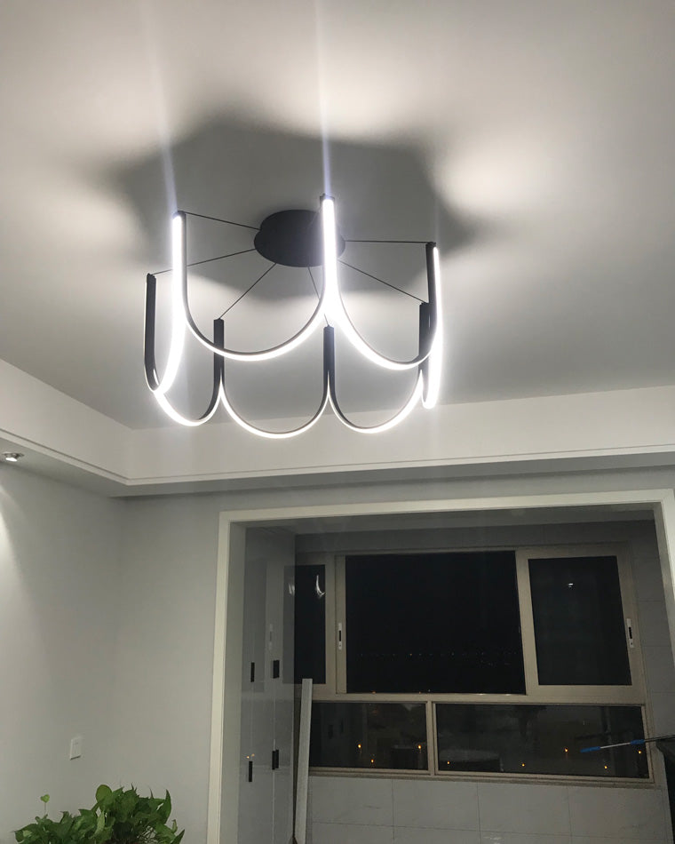 Olverai Minimal U-shaped Round chandelier