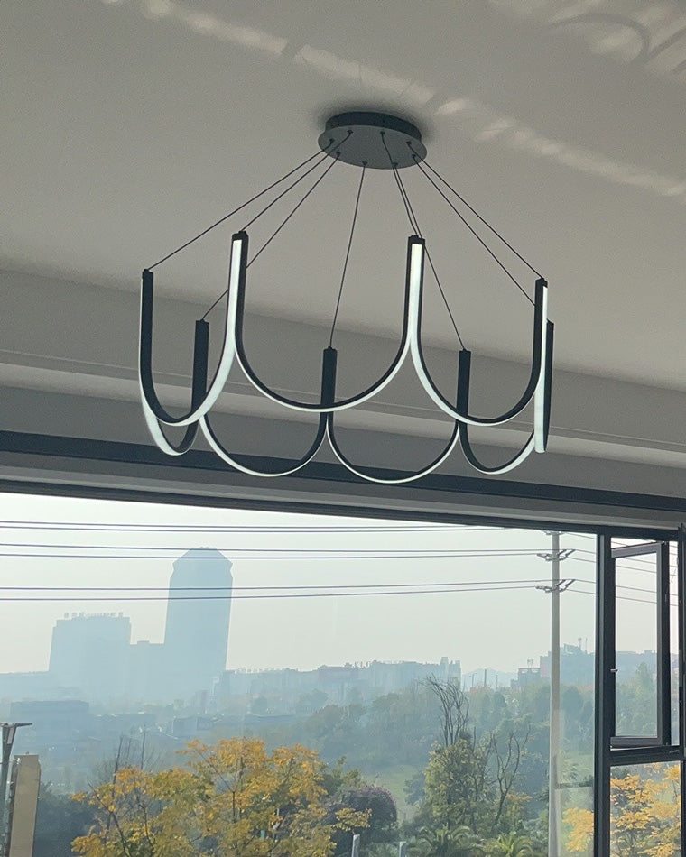 Olverai Minimal U-shaped Round chandelier