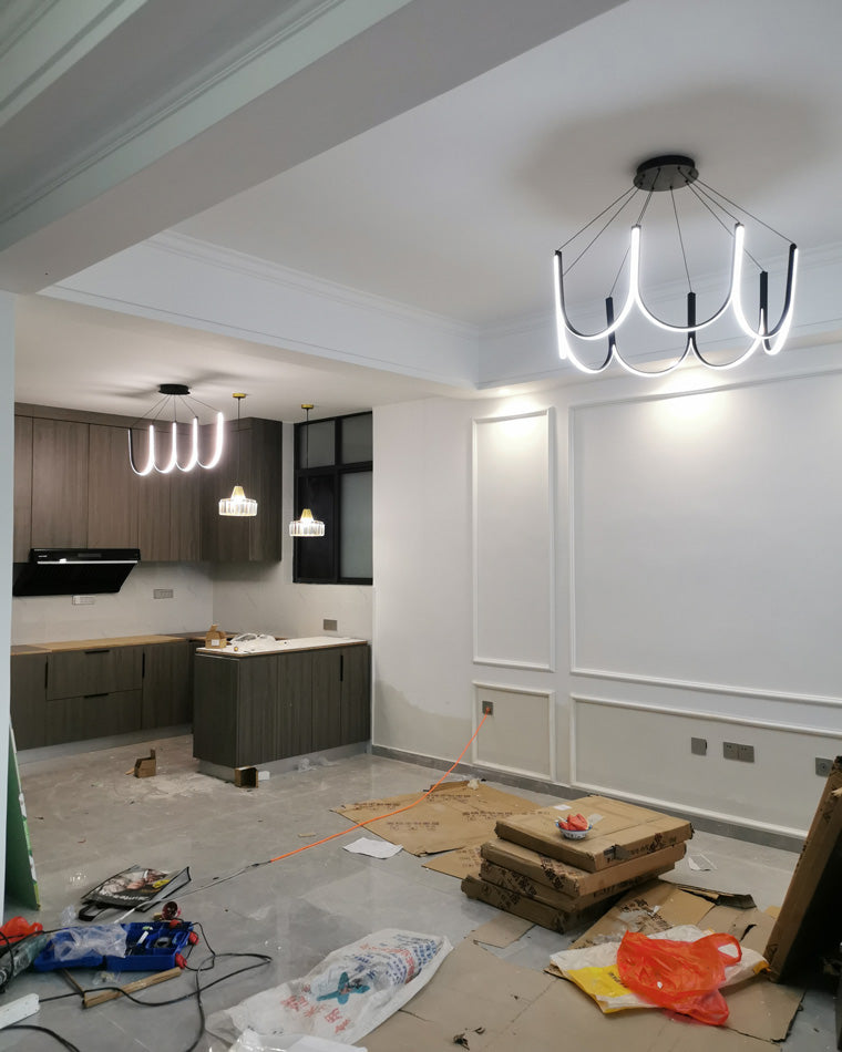 Olverai Minimal U-shaped Round chandelier