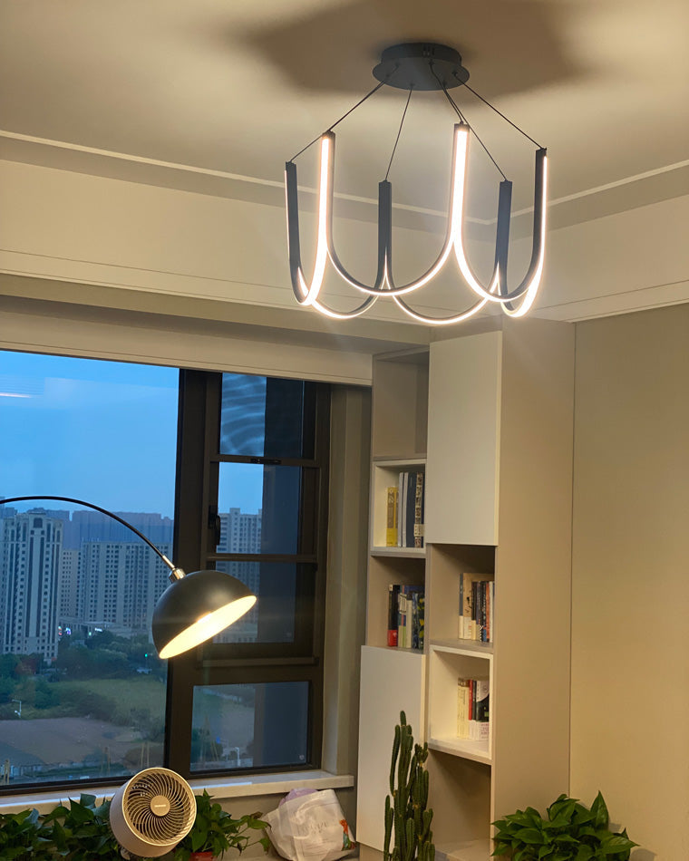 Olverai Minimal U-shaped Round chandelier