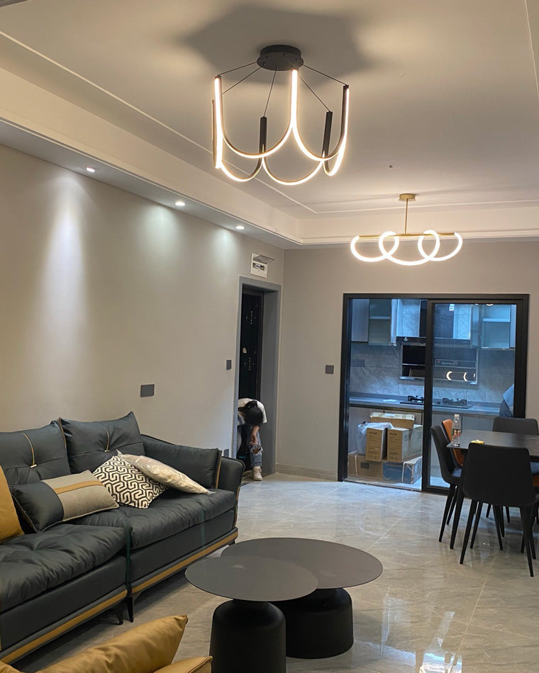 Olverai Minimal U-shaped Round chandelier