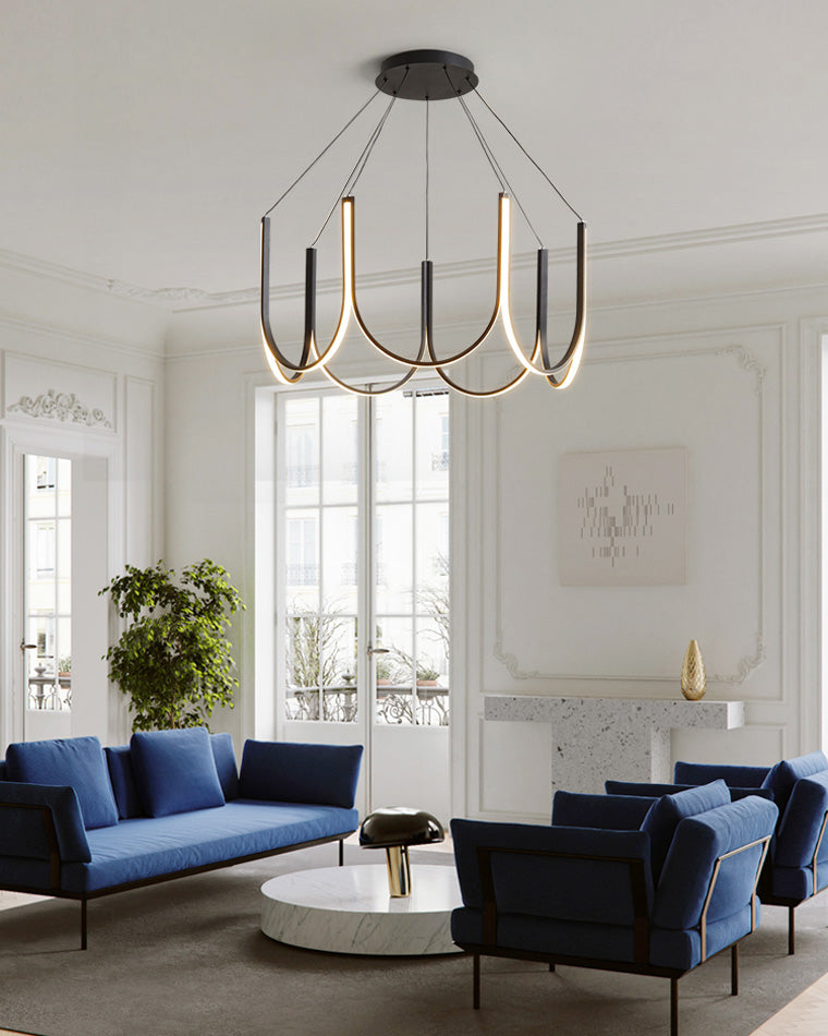 Olverai Minimal U-shaped Round chandelier