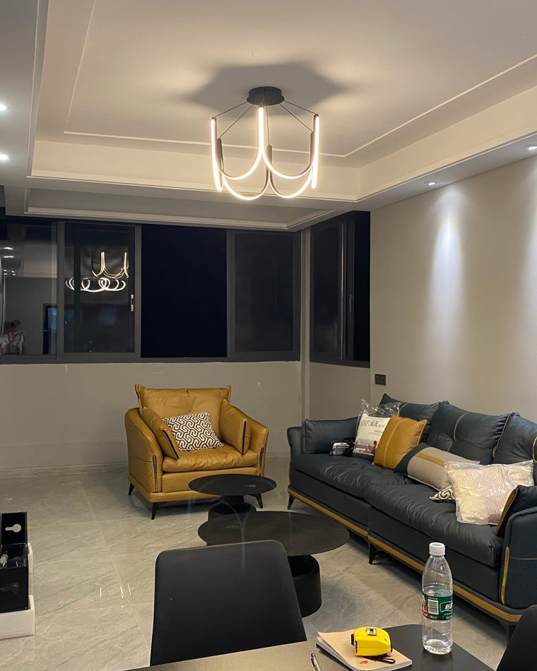 Olverai Minimal U-shaped Round chandelier
