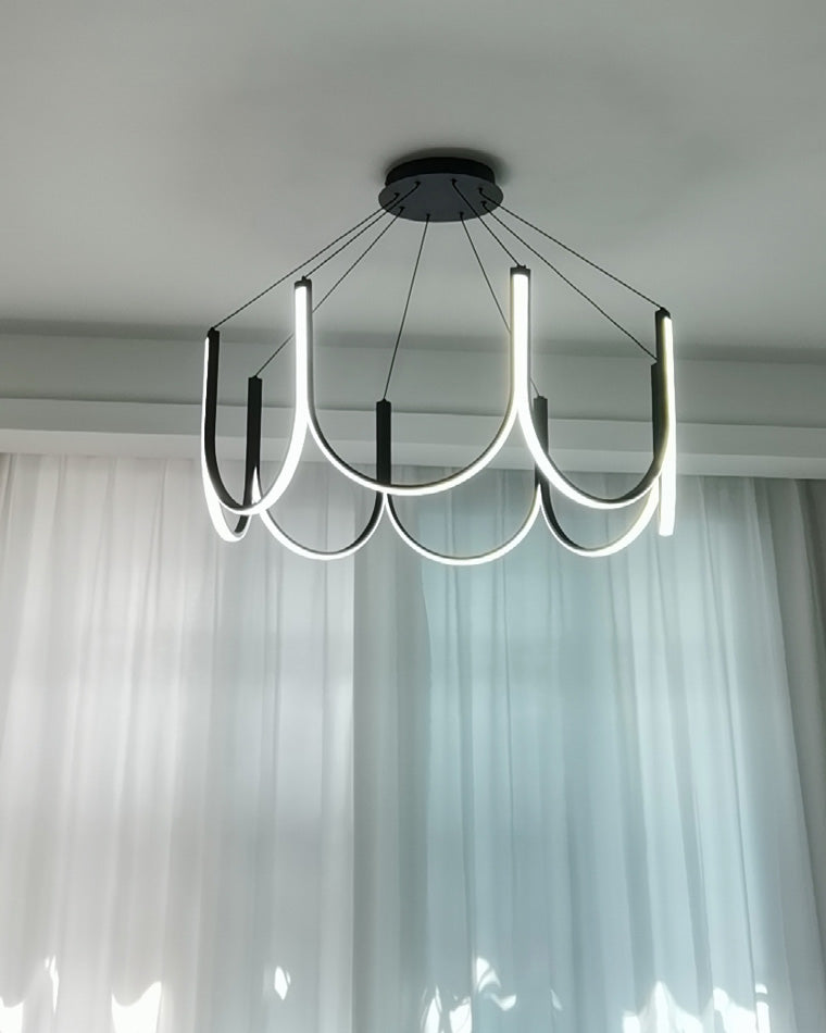 Olverai Minimal U-shaped Round chandelier