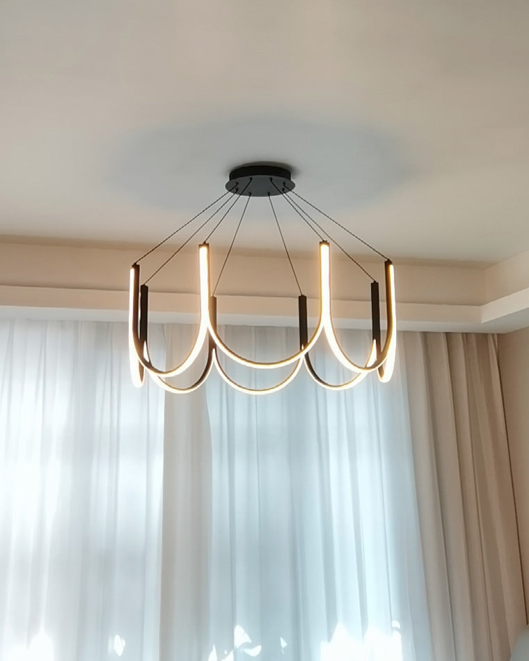 Olverai Minimal U-shaped Round chandelier