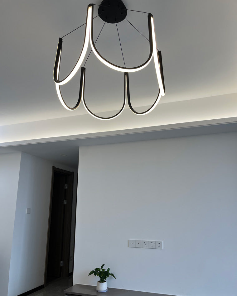 Olverai Minimal U-shaped Round chandelier