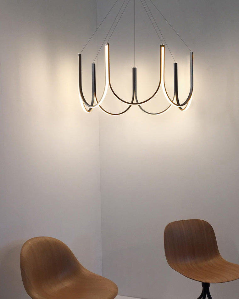 Olverai Minimal U-shaped Round chandelier