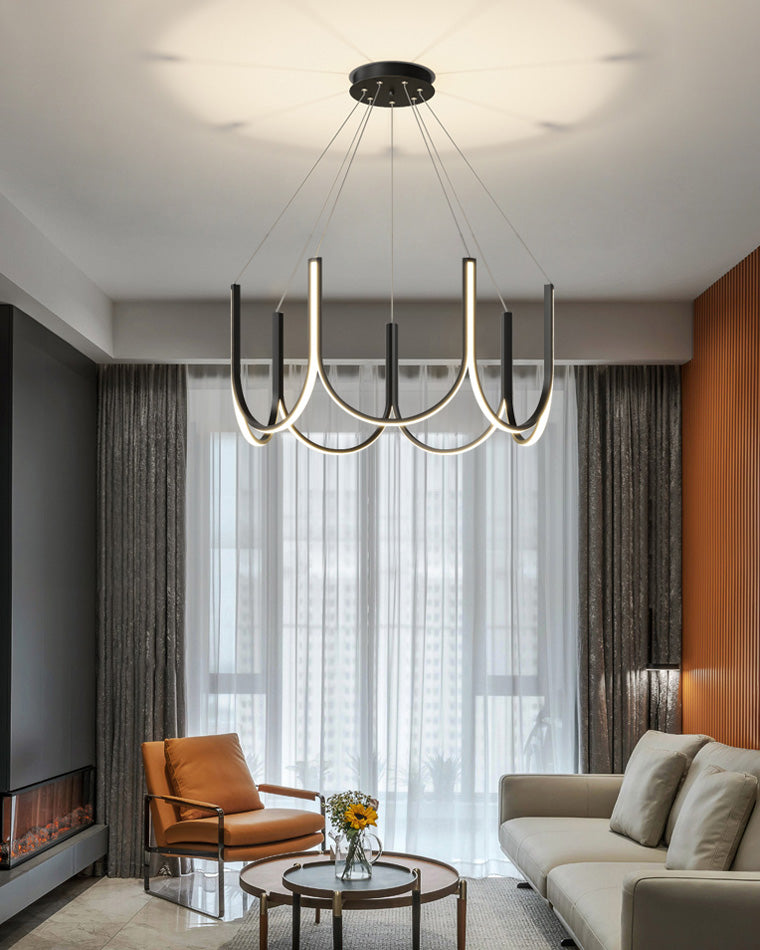 Olverai Minimal U-shaped Round chandelier